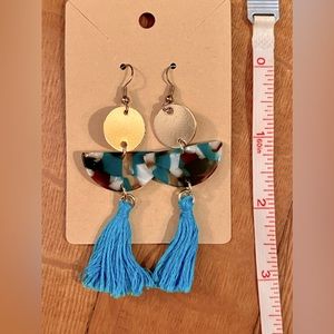 Handmade dangle tassle earrings